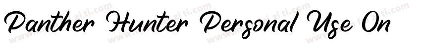 Panther Hunter Personal Use Onl字体转换